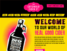 Tablet Screenshot of cotswoldciderco.com